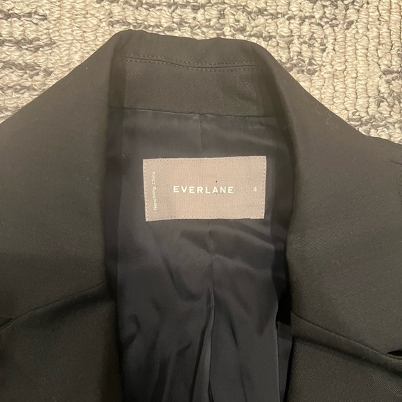 EVERLANE The Italian GoWeave Preppy Black Wool Blazer - Picture 5 of 12